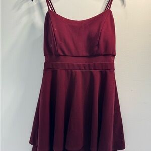 Emerald Sundae Deep Red Dress